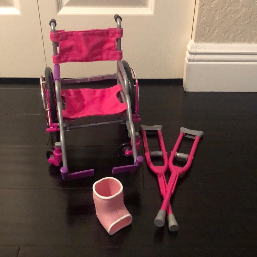 American Girl Wheelchair Set